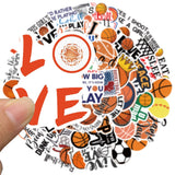 Basketball Slogan Doodle Stickers-ChandeliersDecor