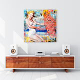 Beach Lovers: Marilyn Poster ‚Äì Unmatched Beach Vibes-ChandeliersDecor