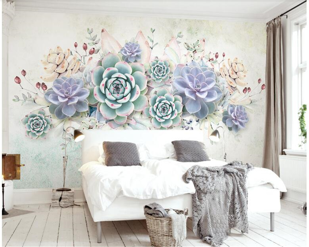 Papier Peint Fresque Magnifiques Fleurs – Décoration Florale Exquise
