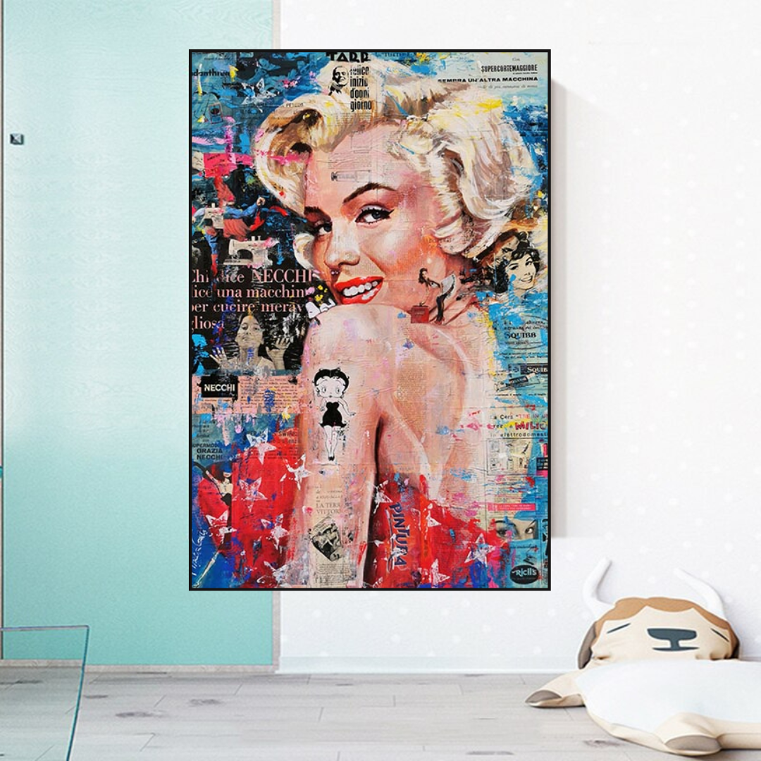 Betty Boop Marilyn Poster - Iconic Star Tribute for Fans and Collectors-ChandeliersDecor