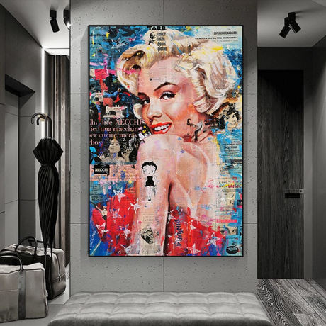 Betty Boop Marilyn Poster - Iconic Star Tribute for Fans and Collectors-ChandeliersDecor