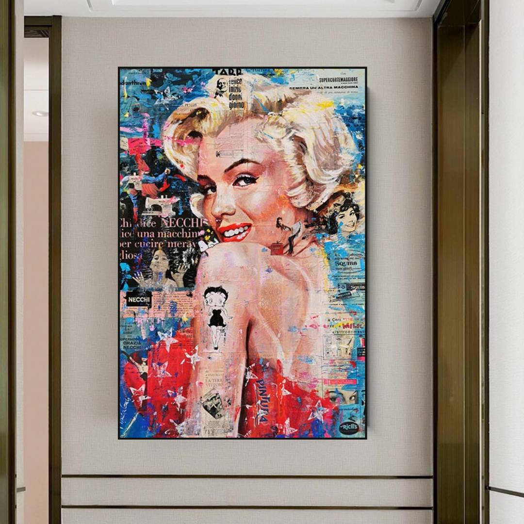 Betty Boop Marilyn Poster - Iconic Star Tribute for Fans and Collectors-ChandeliersDecor