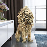 Big Lion Statue Art Big Sculpture-ChandeliersDecor