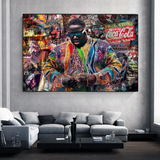 Biggie Smalls Graffiti Rapper: Monumental Hip-Hop Legend-ChandeliersDecor