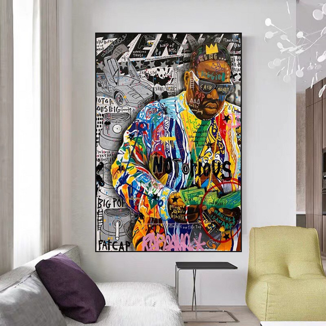 Biggie Smalls Iconic Singer Canvas Wall Art