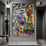 Biggie Smalls Iconic Singer Canvas Wall Art-ChandeliersDecor