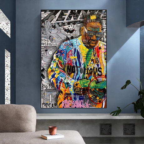 Biggie Smalls Iconic Singer Canvas Wall Art-ChandeliersDecor