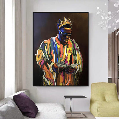 Biggie Smalls Rapper Canvas Wall Art Authentic & Stylish