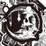 Black and White Horror: Gothic Stickers Pack-ChandeliersDecor