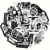 Black and White Horror: Gothic Stickers Pack-ChandeliersDecor