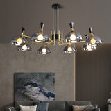 Black Glass Ceiling Chandelier: Exquisite Lighting Fixture