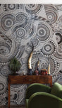 Black Mandala Boho Wallpaper Mural-ChandeliersDecor.com