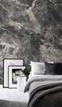 Black Marble Theme Wallpaper-ChandeliersDecor.com