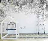 Blossom Greens Wallpaper Murals: Stunning Wall Decor-ChandeliersDecor.com