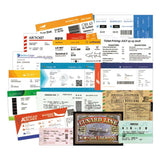 Boarding Pass Air Tickets Stickers Pack-ChandeliersDecor