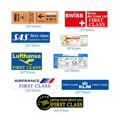 Boarding Pass Air Tickets Stickers Pack-ChandeliersDecor