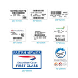 Boarding Pass Air Tickets Stickers Pack-ChandeliersDecor