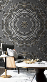 Bohemian Mandala Symbol Wallpaper Mural-ChandeliersDecor.com