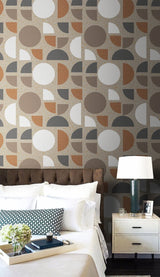 Bohemian Radius Pattern Wallpaper Mural-ChandeliersDecor.com