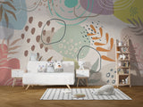 Boho Floral Wallpaper Mural: Exquisite Design-ChandeliersDecor