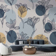 Boho Flowers Wallpaper Mural - Vibrant & Stylish Décor-ChandeliersDecor.com
