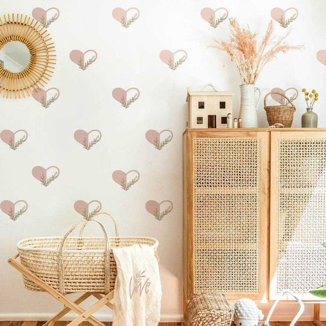 Boho Hearts Children Wall Decals: Inspiring Room Décor-ChandeliersDecor