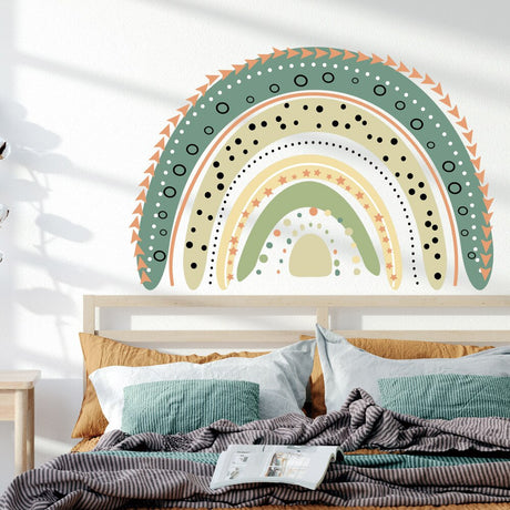 Boho Rainbow Wall Decal - Colorful and Stylish Décor