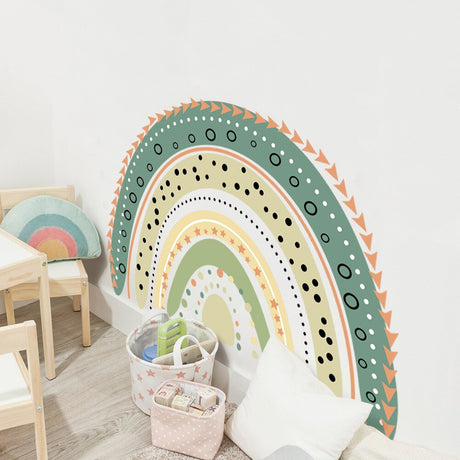 Boho Rainbow Wall Decal - Colorful and Stylish Décor-ChandeliersDecor