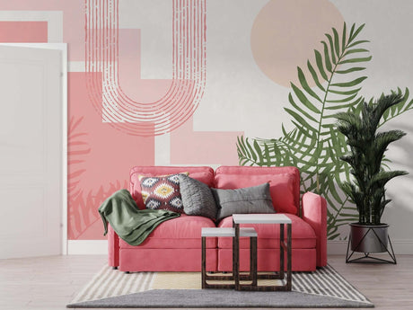Boho Shapes Wall Mural: Transform Your Space-ChandeliersDecor.com