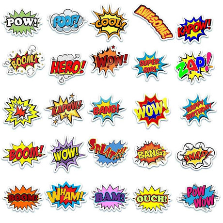 Boom Bam Stickers Pack: Express Your Style-ChandeliersDecor