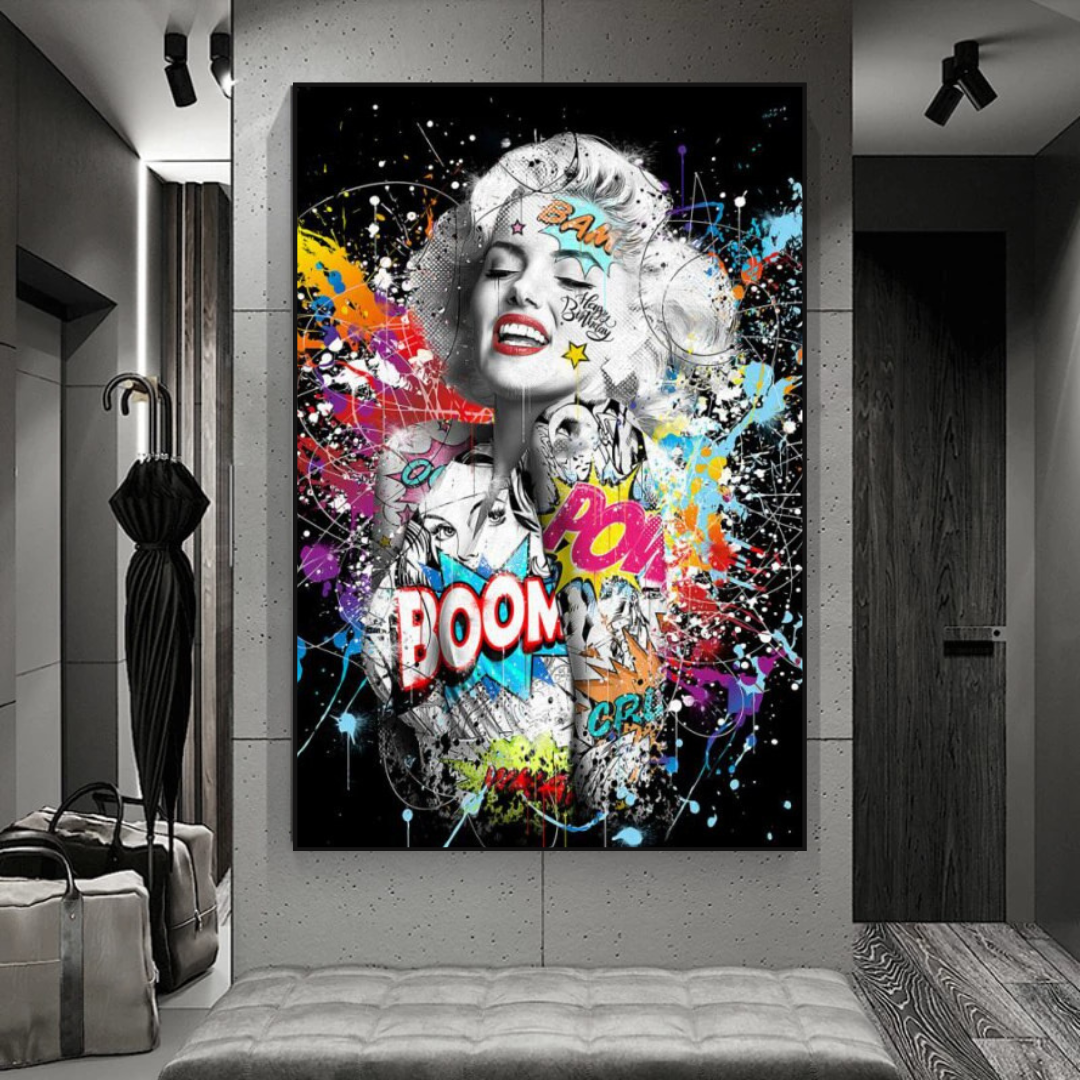 Boom Marilyn Poster - For All Music Lovers-ChandeliersDecor