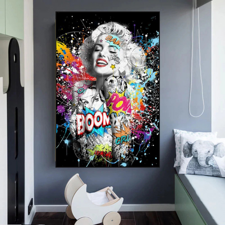 Boom Marilyn Poster - For All Music Lovers-ChandeliersDecor