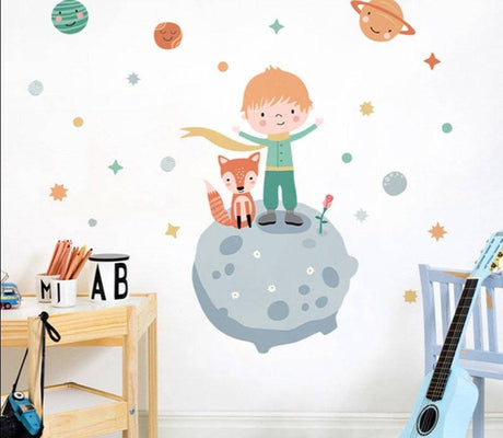 Little Prince Planet Wall Sticker | Boys Room Wall Sticker