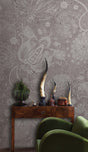 Brige Floral Shadows Wallpaper Mural-ChandeliersDecor.com