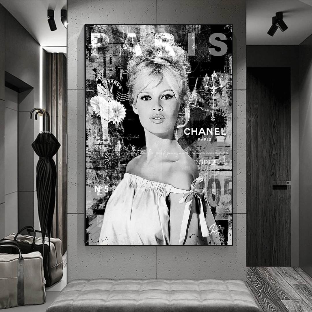 Brigitte Bardot Canvas Wall Art - Authentique et exceptionnelle