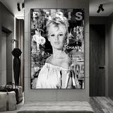 Brigitte Bardot Canvas Wall Art - Authentic and Exceptional-ChandeliersDecor