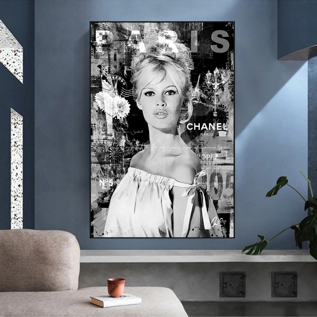 Brigitte Bardot Leinwand-Wandkunst – authentisch und außergewöhnlich