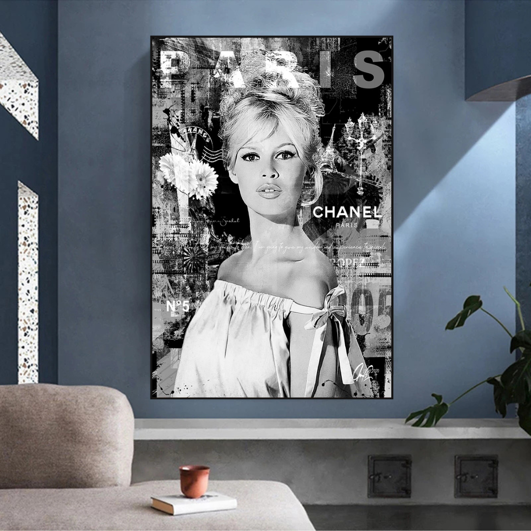 Brigitte Bardot Canvas Wall Art - Authentic and Exceptional-ChandeliersDecor