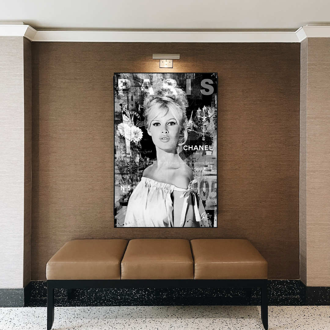 Brigitte Bardot Leinwand-Wandkunst – authentisch und außergewöhnlich