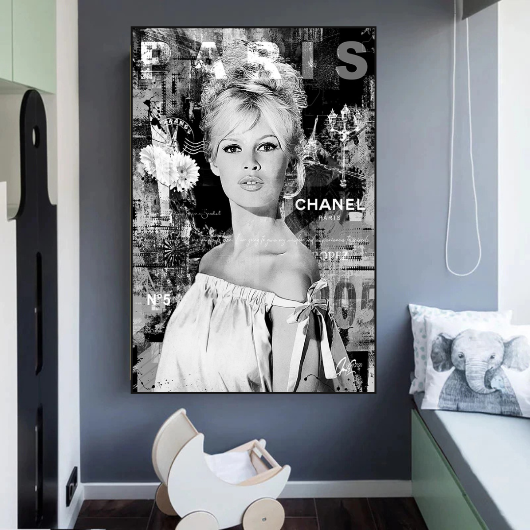 Brigitte Bardot Canvas Wall Art - Authentique et exceptionnelle