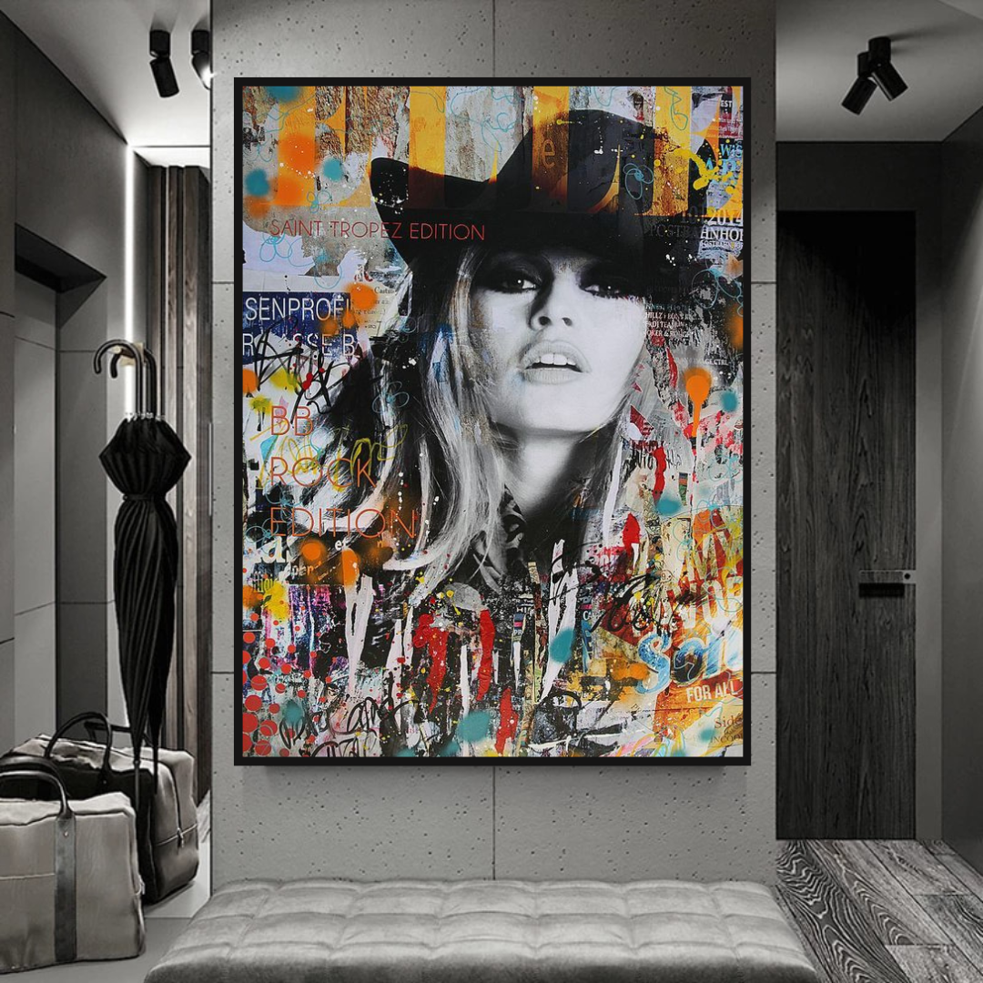 Brigitte Bardot Canvas Wall Art: D√©cor for Retro Enthusiasts