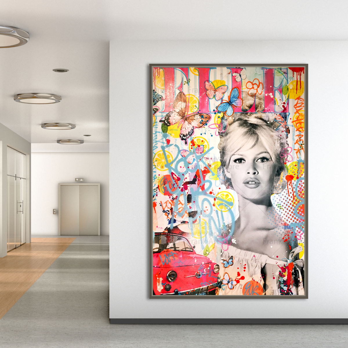 Brigitte Bardot Canvas Wall Art - Exquisite D√©cor