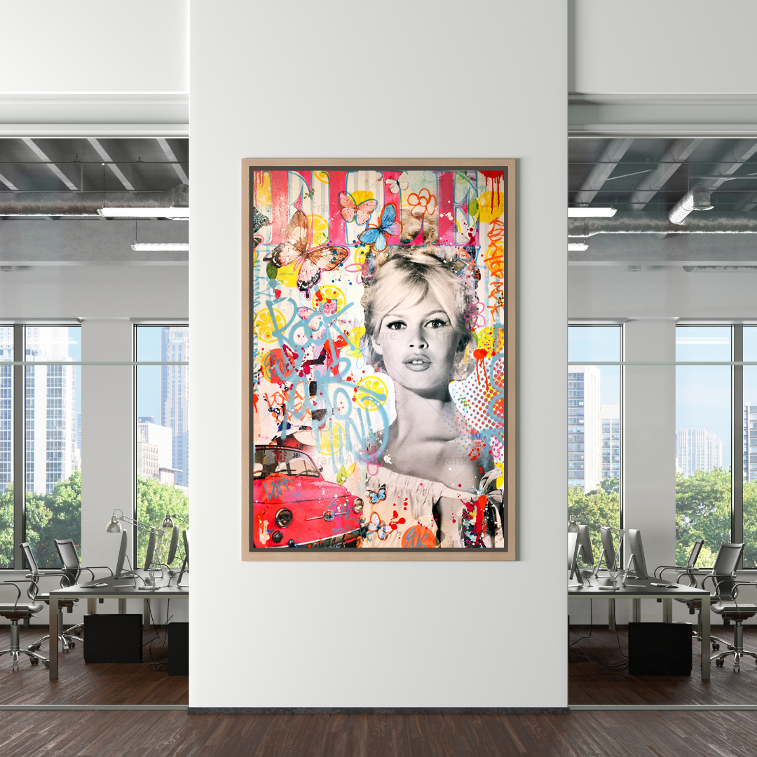 Brigitte Bardot Canvas Wall Art - Exquisite D√©cor