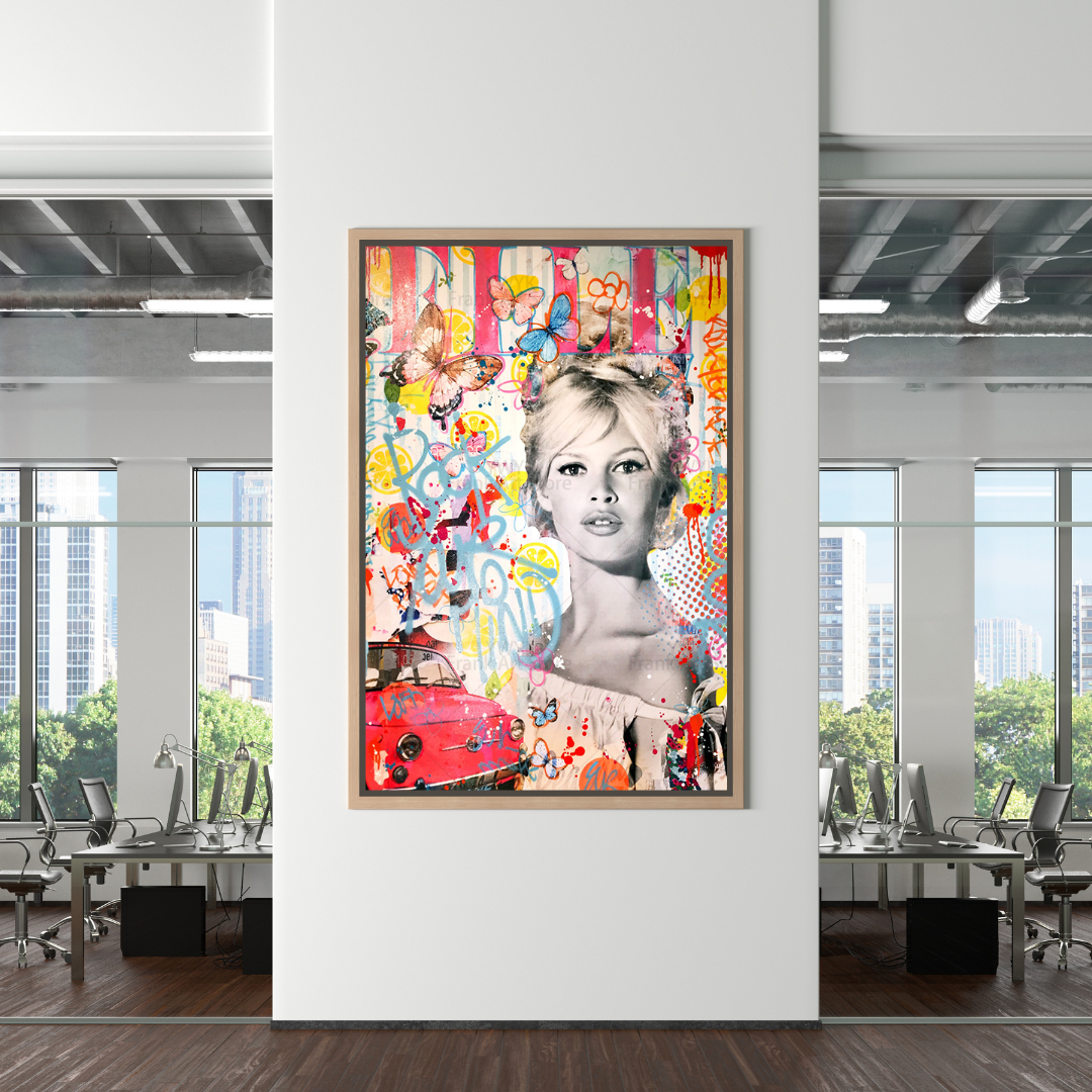 Brigitte Bardot Canvas Wall Art - Exquisite D√©cor-ChandeliersDecor