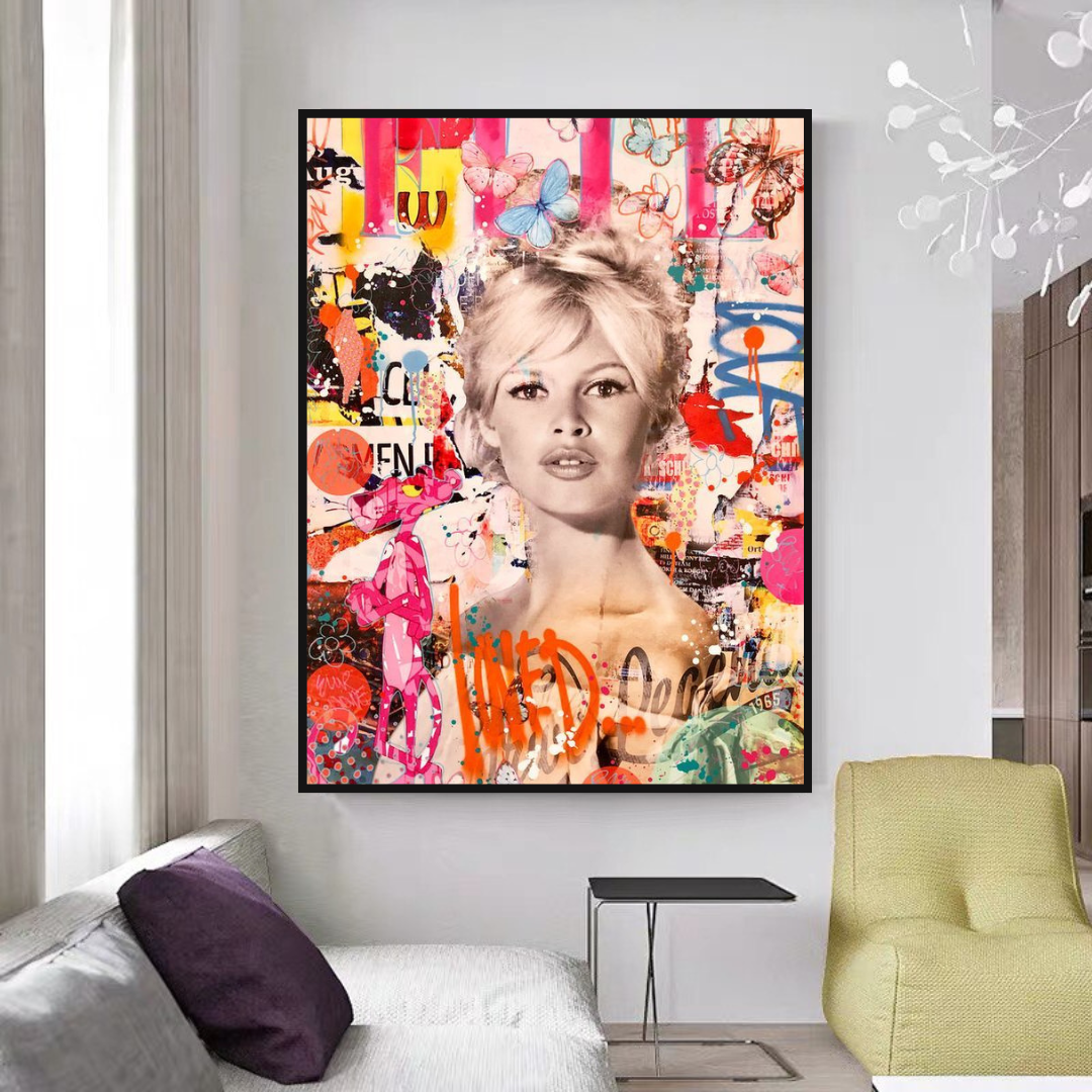 Brigitte Bardot Canvas Wall Art High-Quality & Timeless