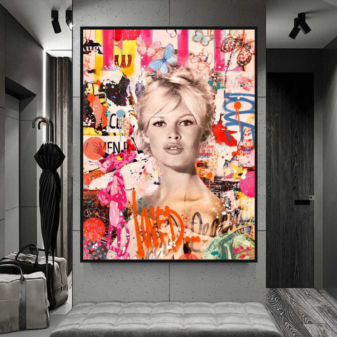 Brigitte Bardot Canvas Wall Art - High-Quality & Timeless-ChandeliersDecor