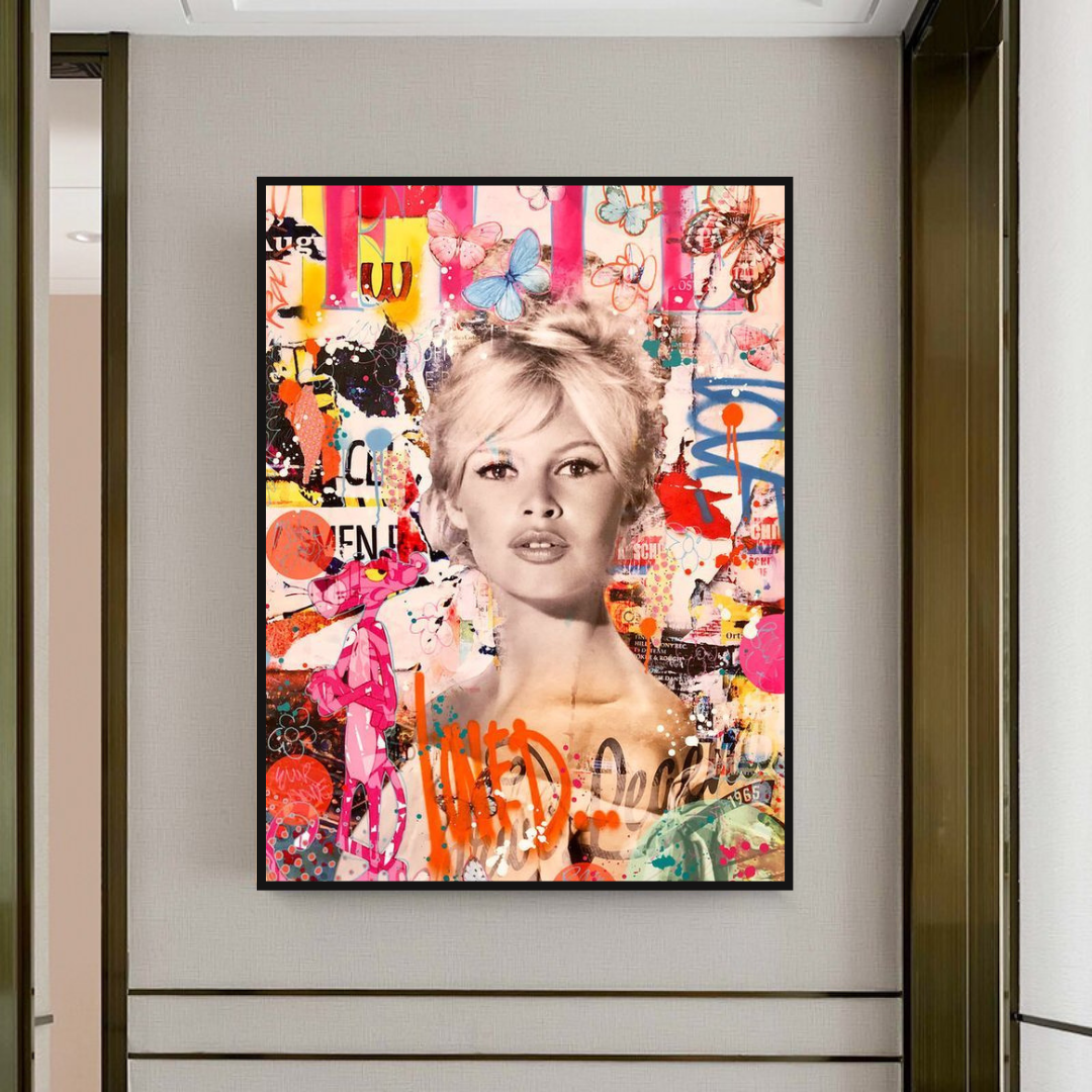 Brigitte Bardot Canvas Wall Art - High-Quality & Timeless-ChandeliersDecor