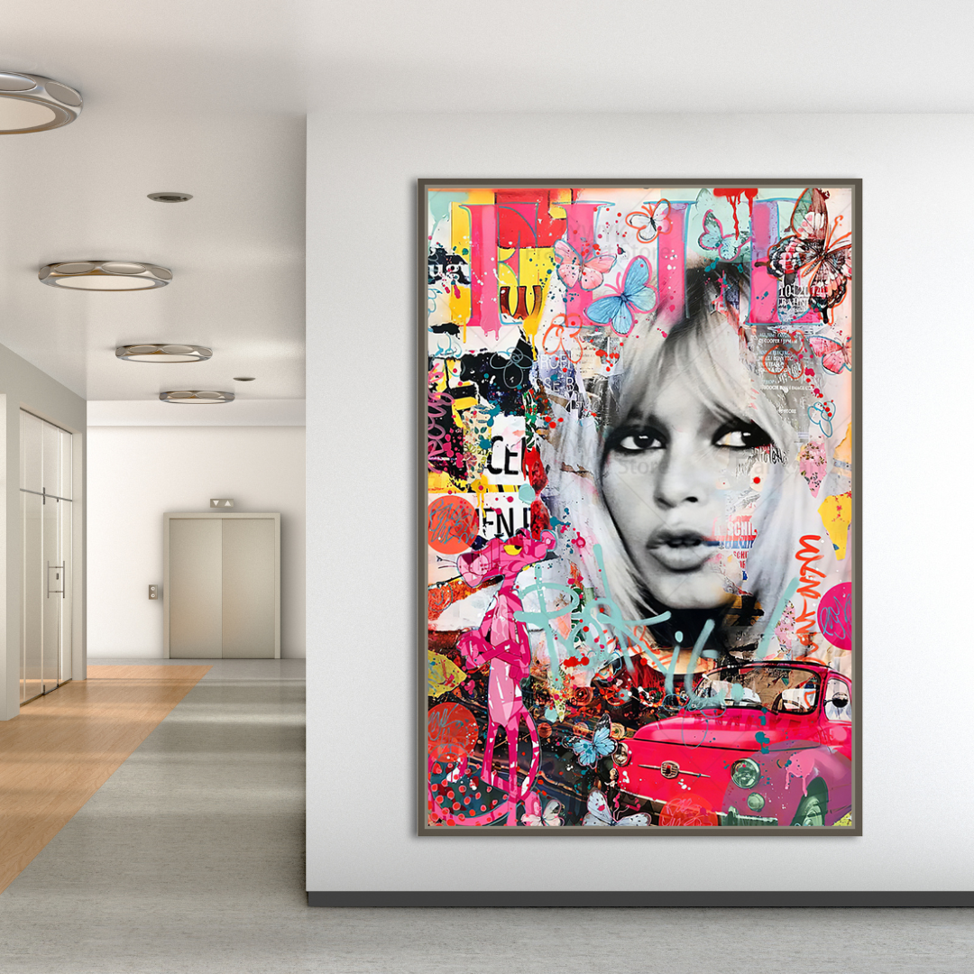 Brigitte Bardot Canvas Wall Art: The Perfect Decor Piece