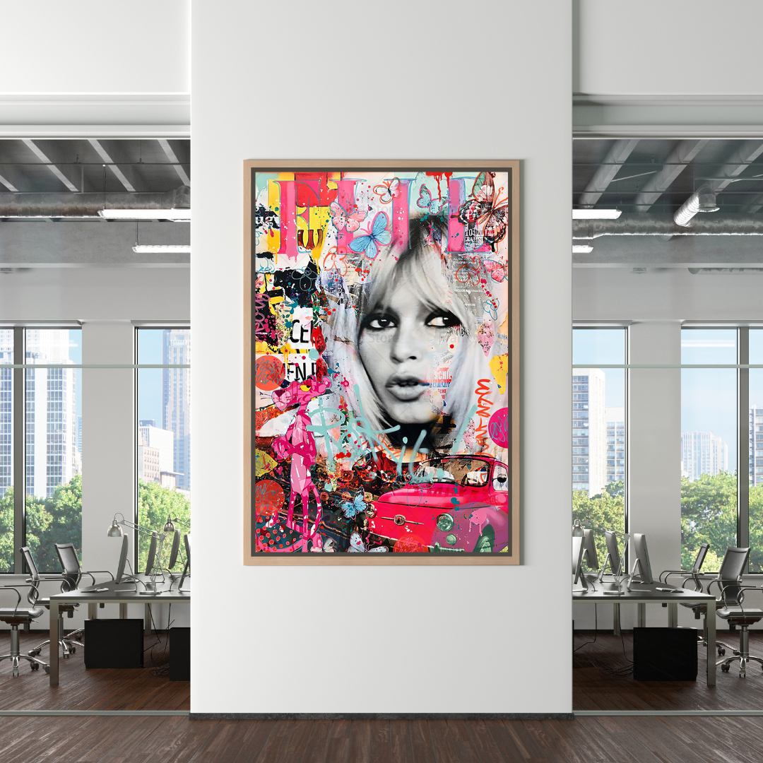 Brigitte Bardot Leinwand-Wandkunst: Das perfekte Dekorationsstück