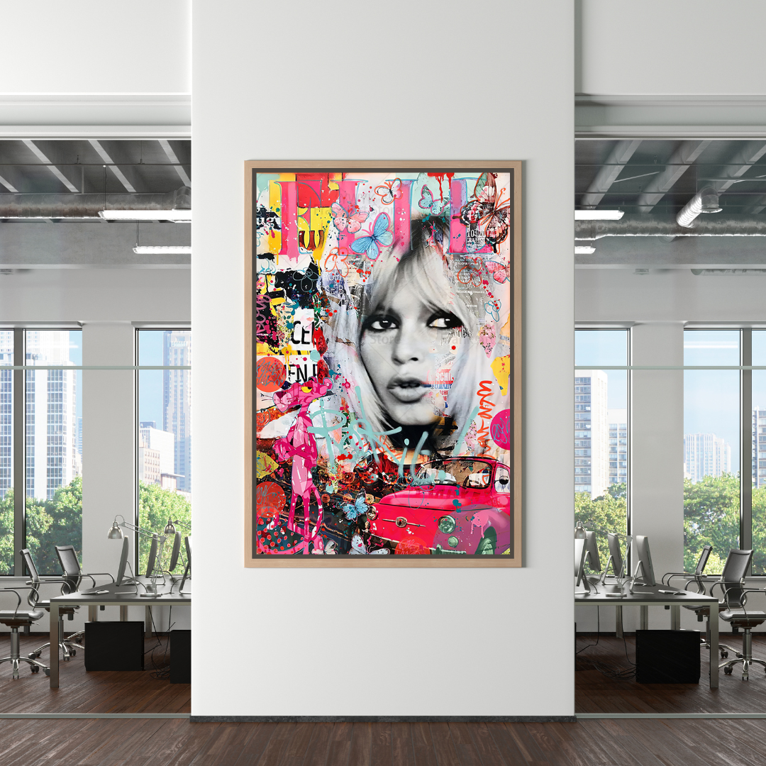 Brigitte Bardot Canvas Wall Art: The Perfect Decor Piece-ChandeliersDecor